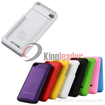 Newest Design 1900mAh Backup Battery Case for iPhone 4 4s with CE and FCC (KL-101)